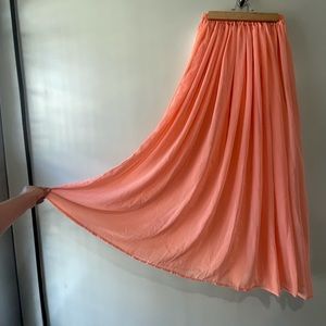 Coral Maxi Skirt